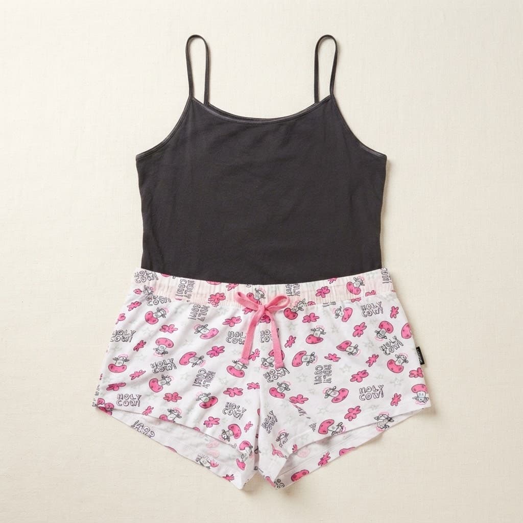 Holy Cow!" Print Cami & Short Pajama Set