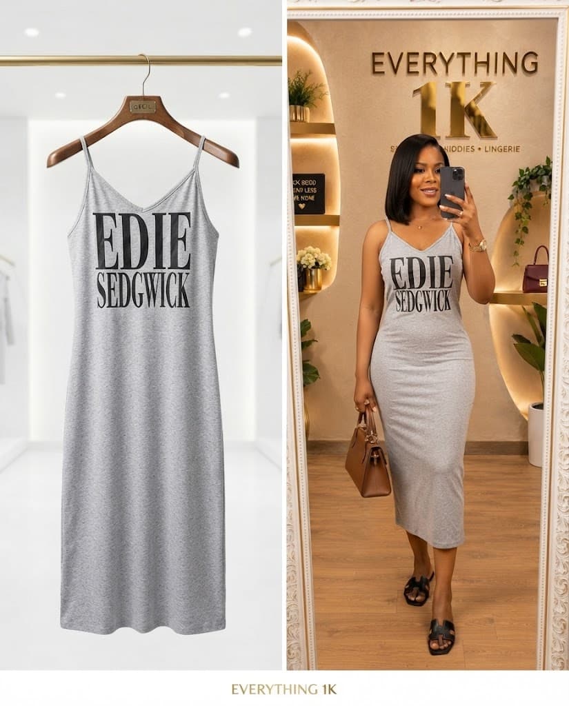 Grey Casual Edie Sedgwick Cami Dress