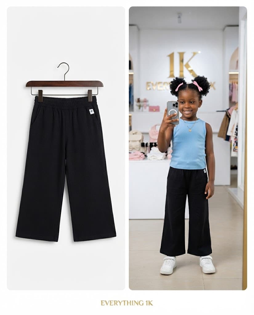 Pre-loved Wide-Leg Pull-On Trousers 2-4 years