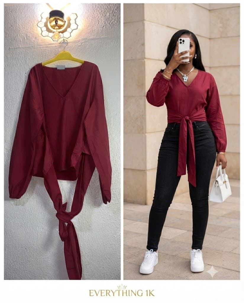 Ladies Stylish Maroon Top