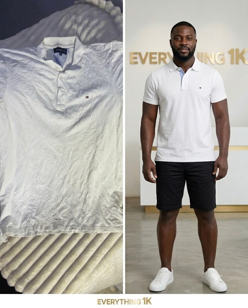 Tommy Hilfiger Classic Pique Polo Shirt with Striped Trim