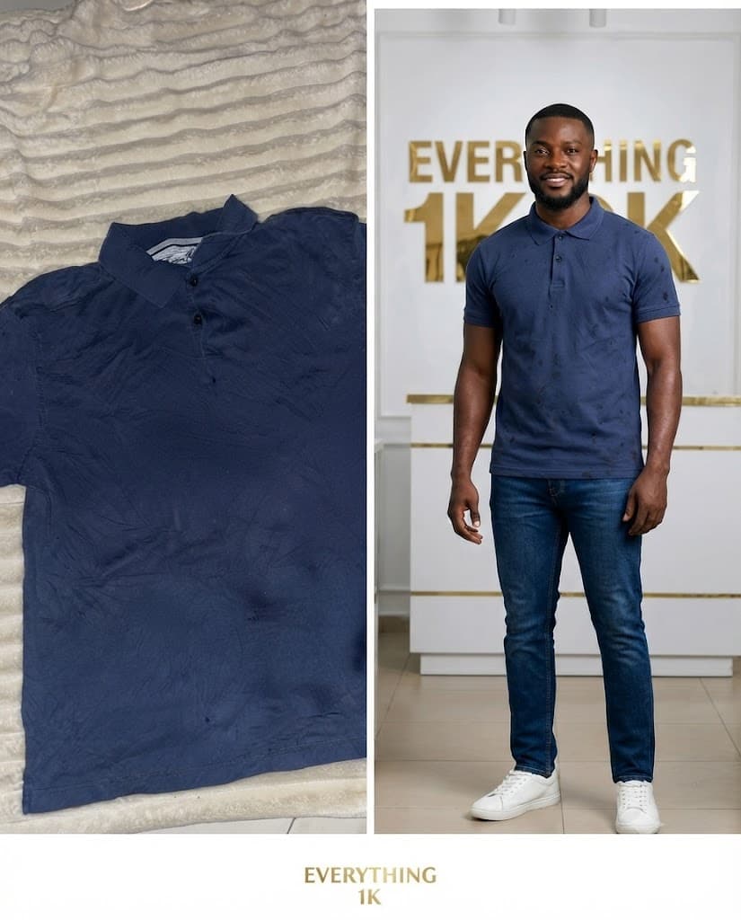 Minimalist Short-Sleeve Polo Shirt