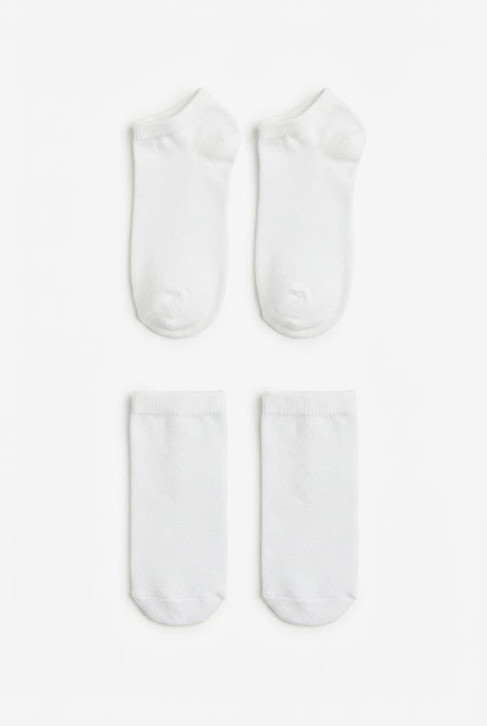 Classic White Ankle Socks (2-Pack)