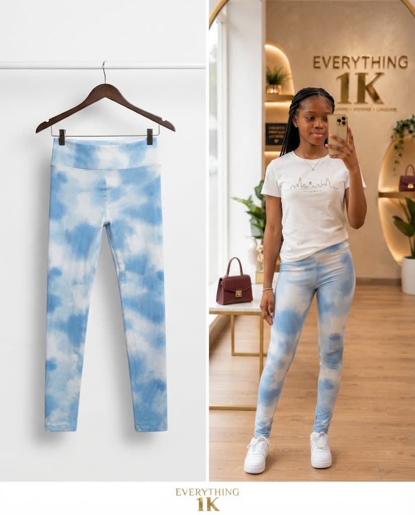 Pre-loved Girls High-Waisted Tie-Dye Leggings