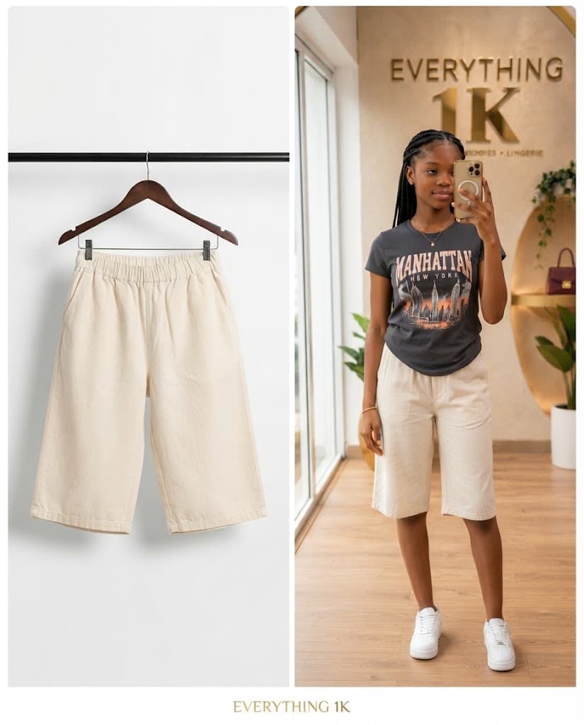 Pre-loved Girls Elastic Waist Bermuda Shorts