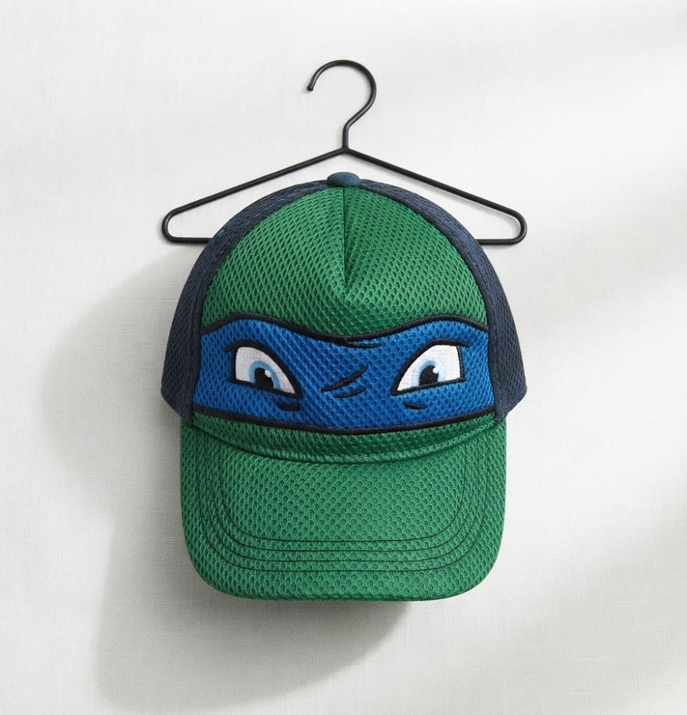 Green and Blue Ninja Turtle Character Mesh Cap