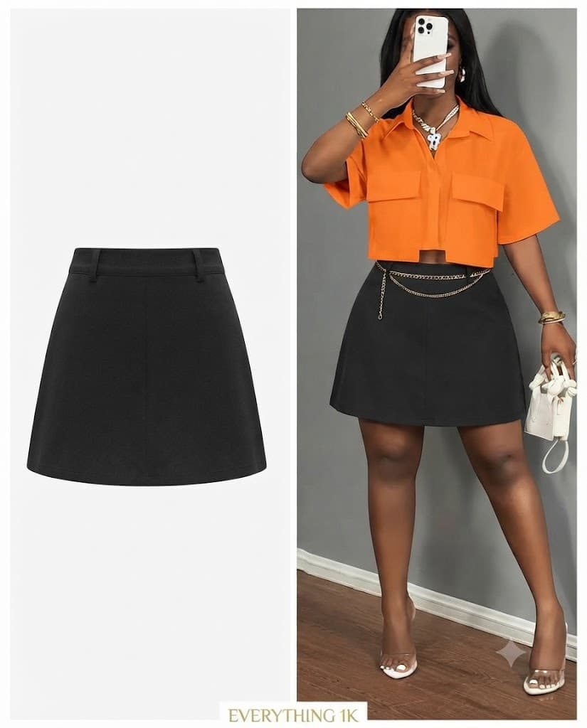 Minimalist A-Line Mini Skirt