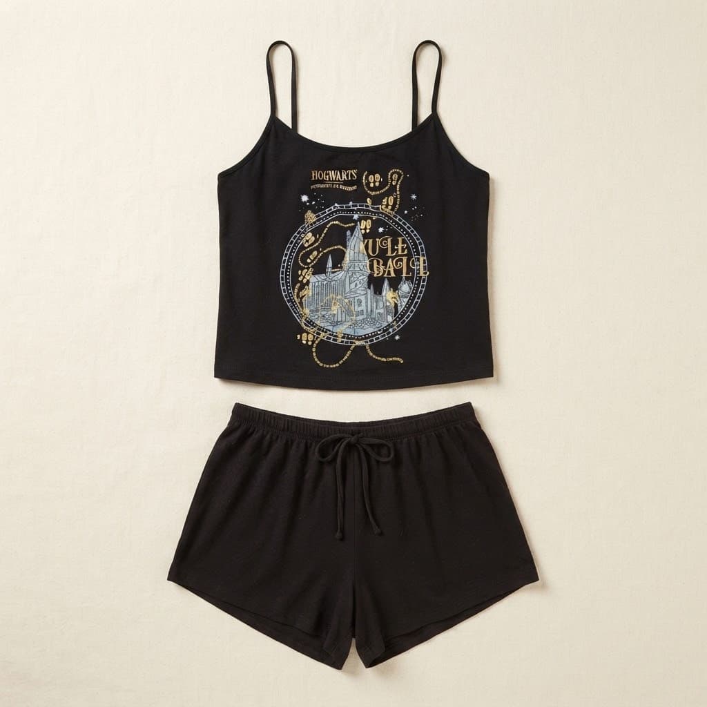 Harry Potter Hogwarts Yule Ball Cami & Short Pajama Set