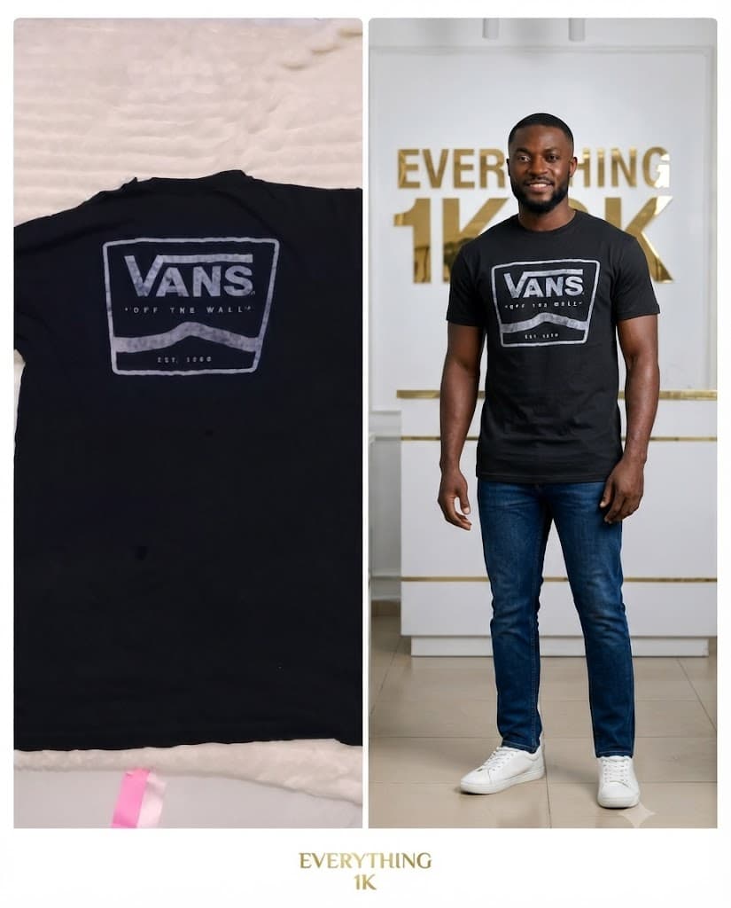 Vans Off The Wall" Distressed Graphic Tee