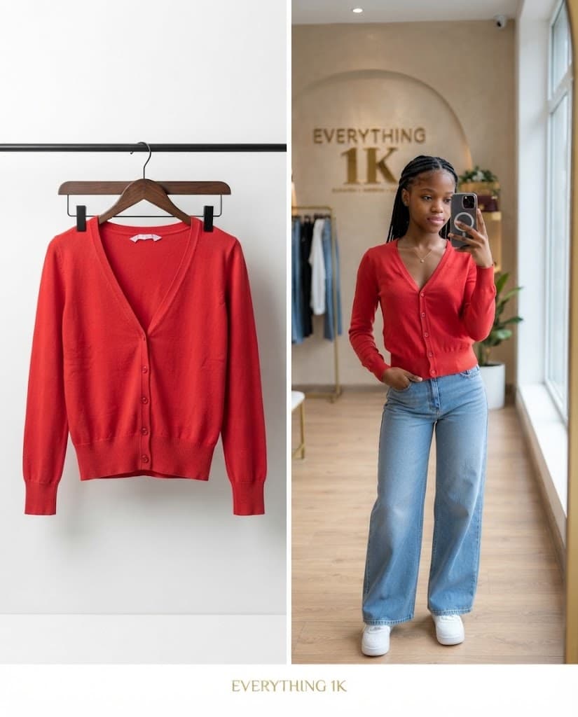 Pre-loved Girls Premium Button-Front Cardigan
