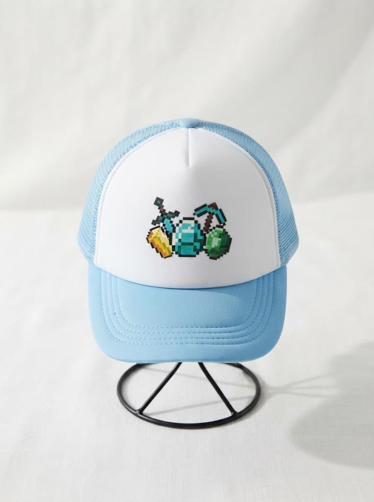 Minecraft Pixel Art Icons Mesh Trucker Cap