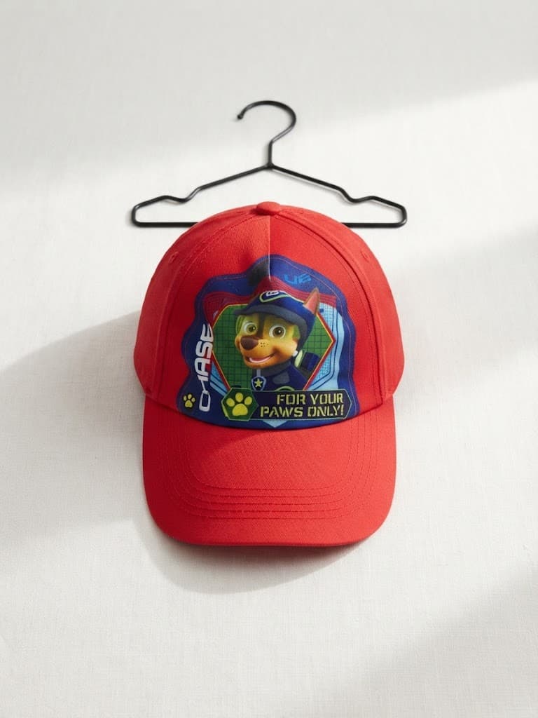 Kids Red Paw Patrol Chase Graphic Baseball Cap