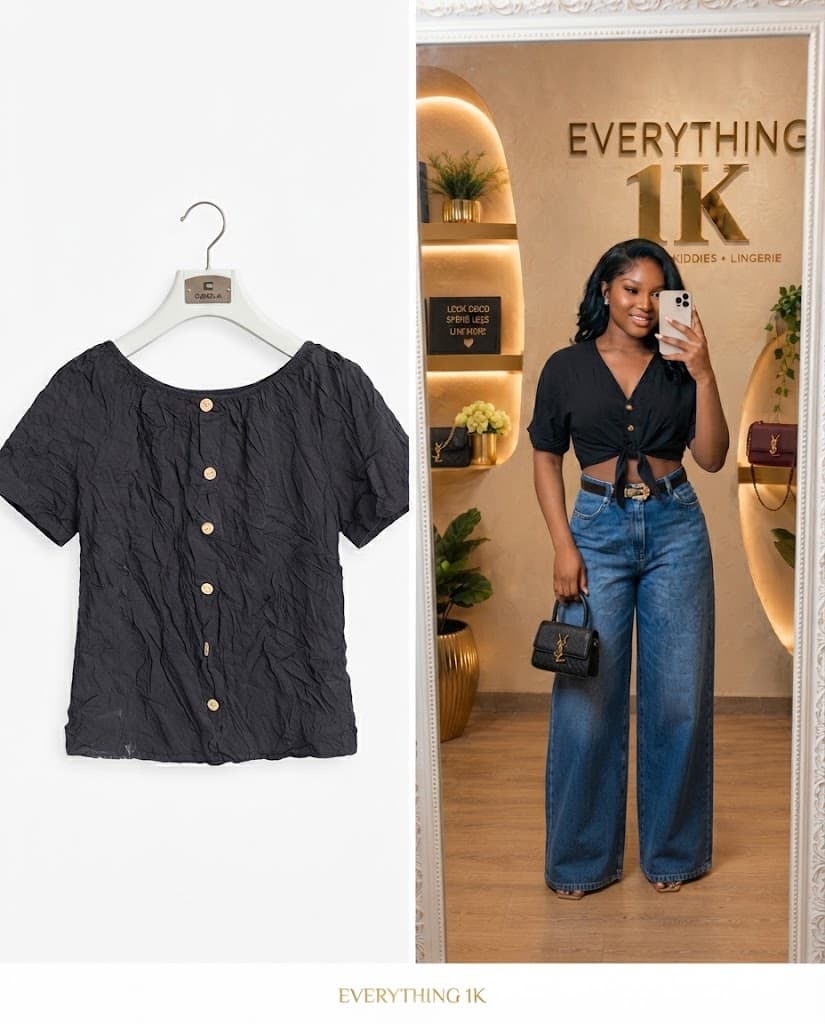 Black Casual Top