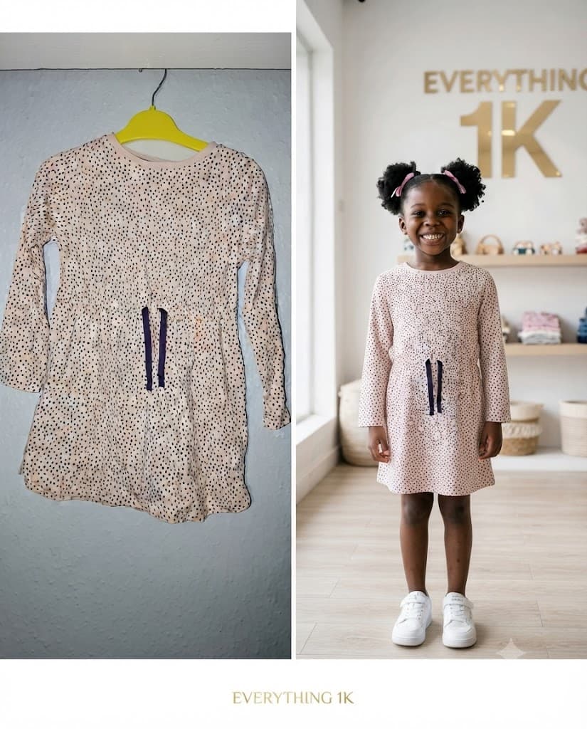 Pre-loved Girls Speckled Print Dress 5-7years