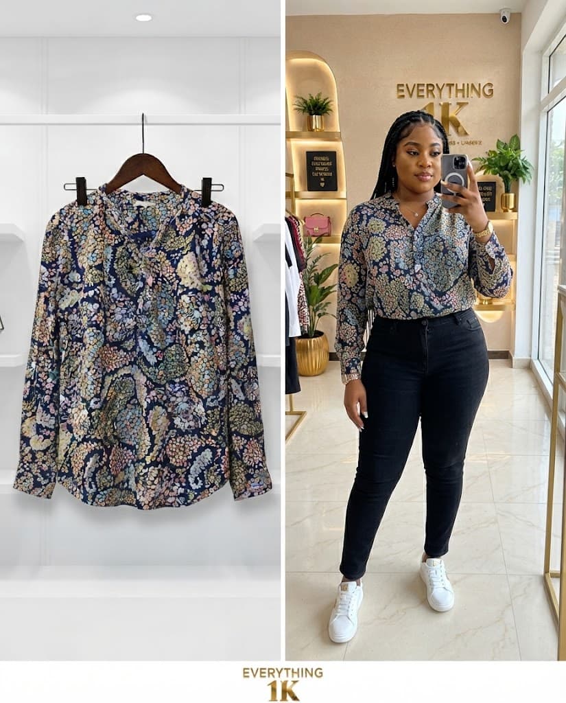 Pre-loved Multi-Color Floral Print Blouse