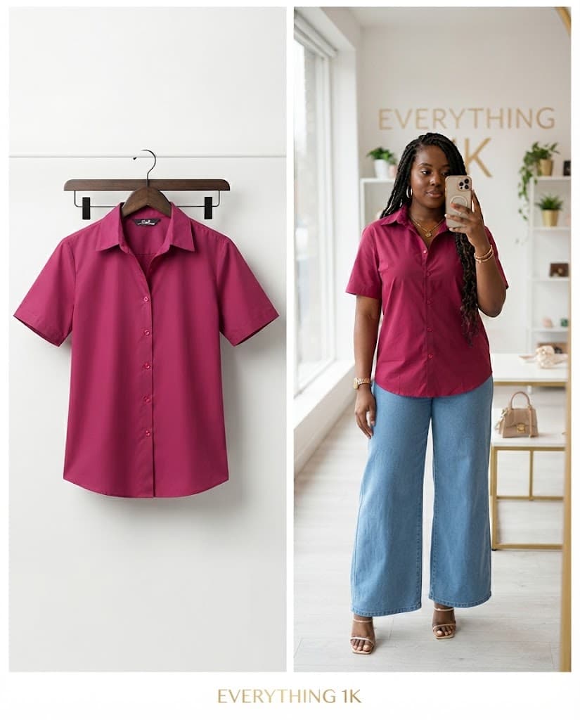 Pre-loved Short-Sleeve Button-Down Shirt