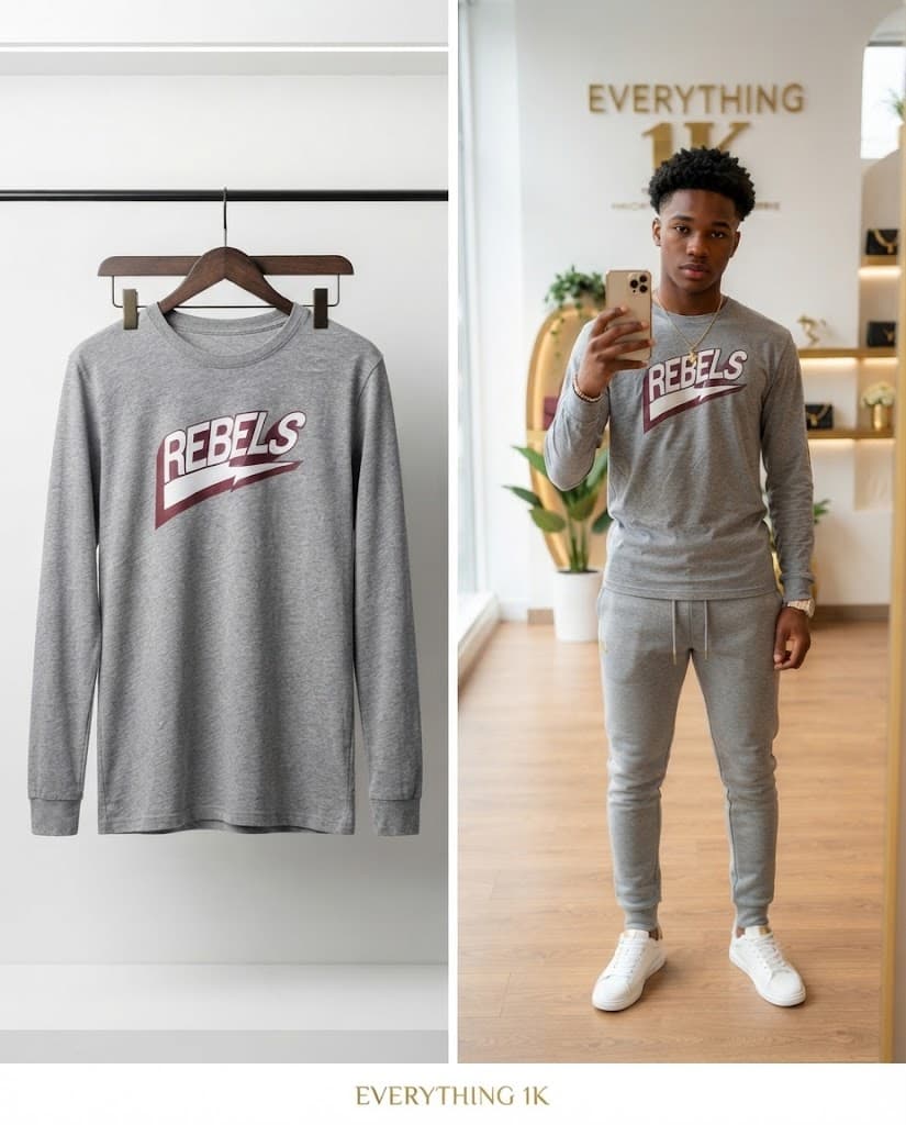 Pre-loved unisex Long-Sleeve Graphic Sweatshirt