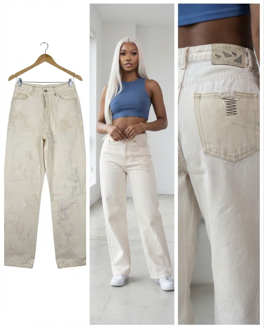 Off-White Artistic Wash Relaxed Jeans 28