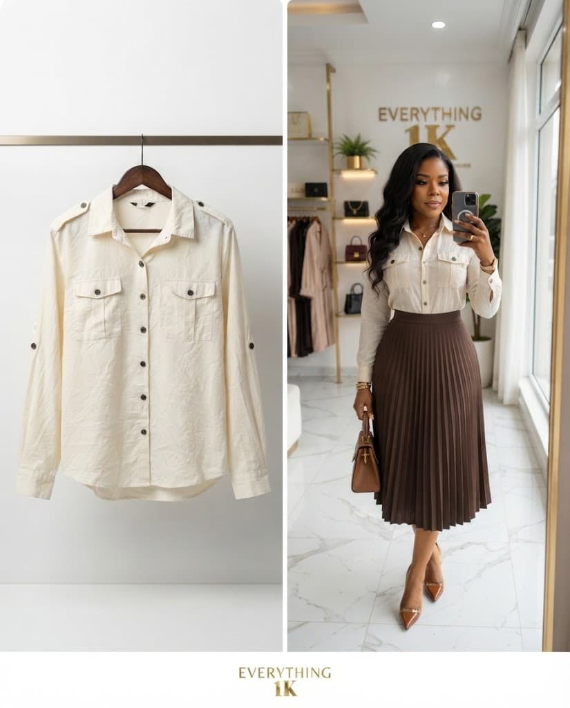 Pre-loved Utility Button-Down Shirt