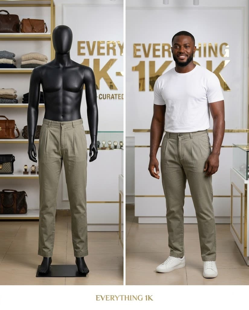 Pleated Casual Trousers/ chinos