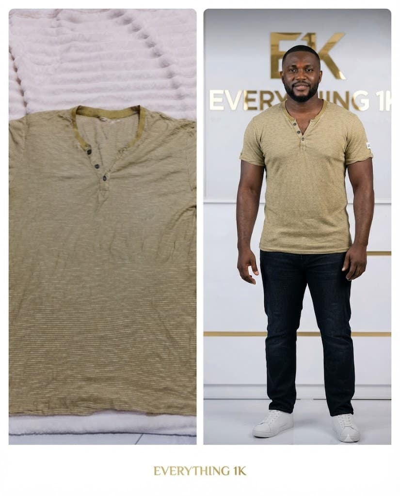 Three-Button Henley Tee