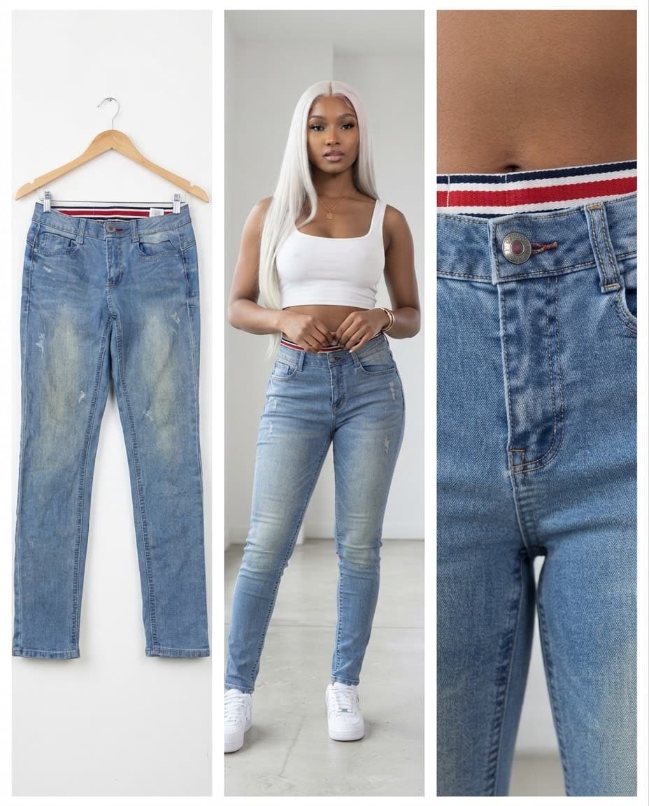 Free & Weenie Branded Light Wash Jeans 28