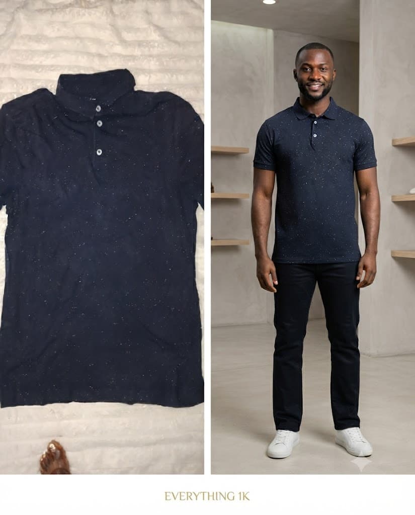 Speckled Fleck Short-Sleeve Polo Shirt