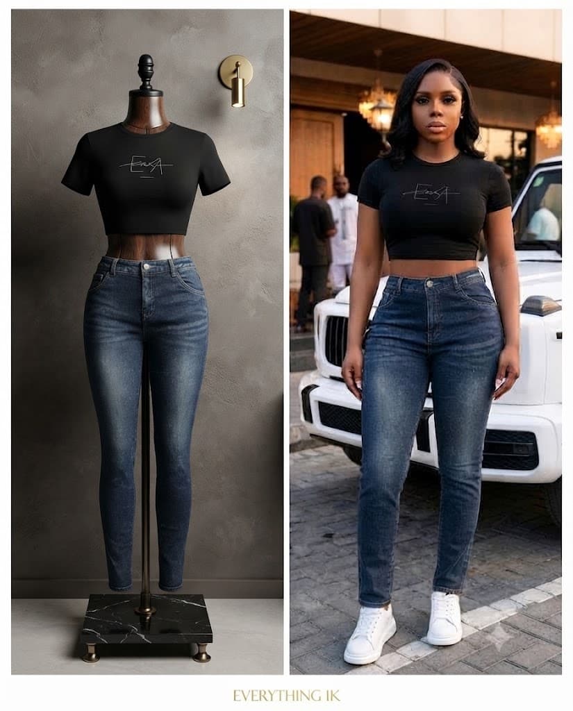 Casual Dark Wash Slim-Fit Denim Jeans