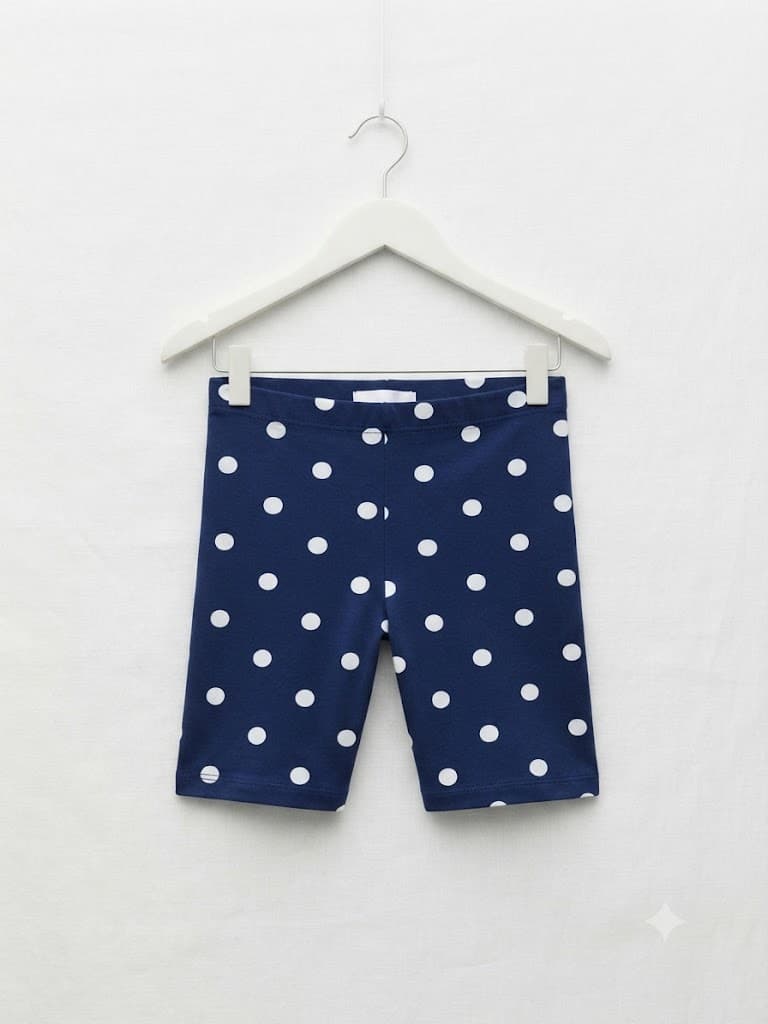 Pre-loved Unisex Polka Dot Biker Shorts 5-7 years