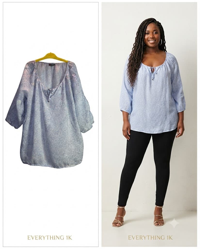 Ladies Blue Casual Top