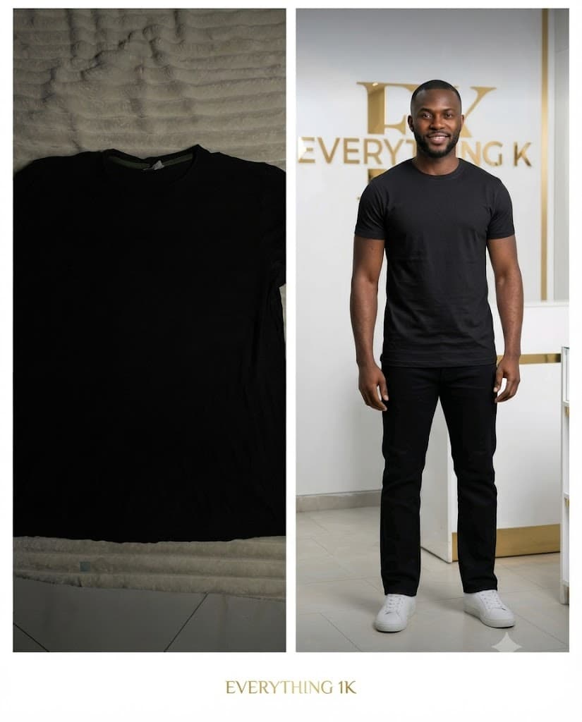 Essential Black Crewneck Tee