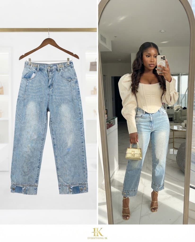 Cuffed-Hem Straight-Leg Jeans 26/27