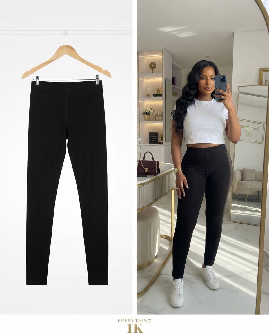 Classic Essential Black Everyday Leggings