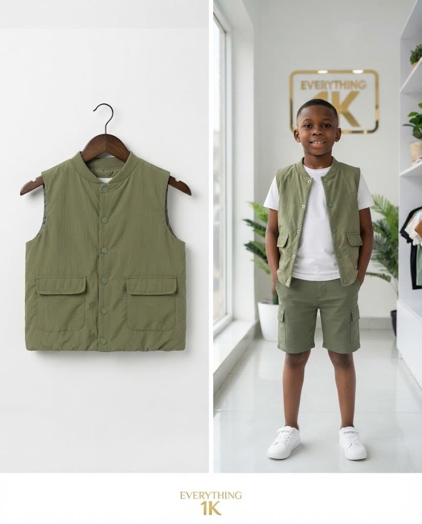 Pre-loved Cargo vest 6-9years,
