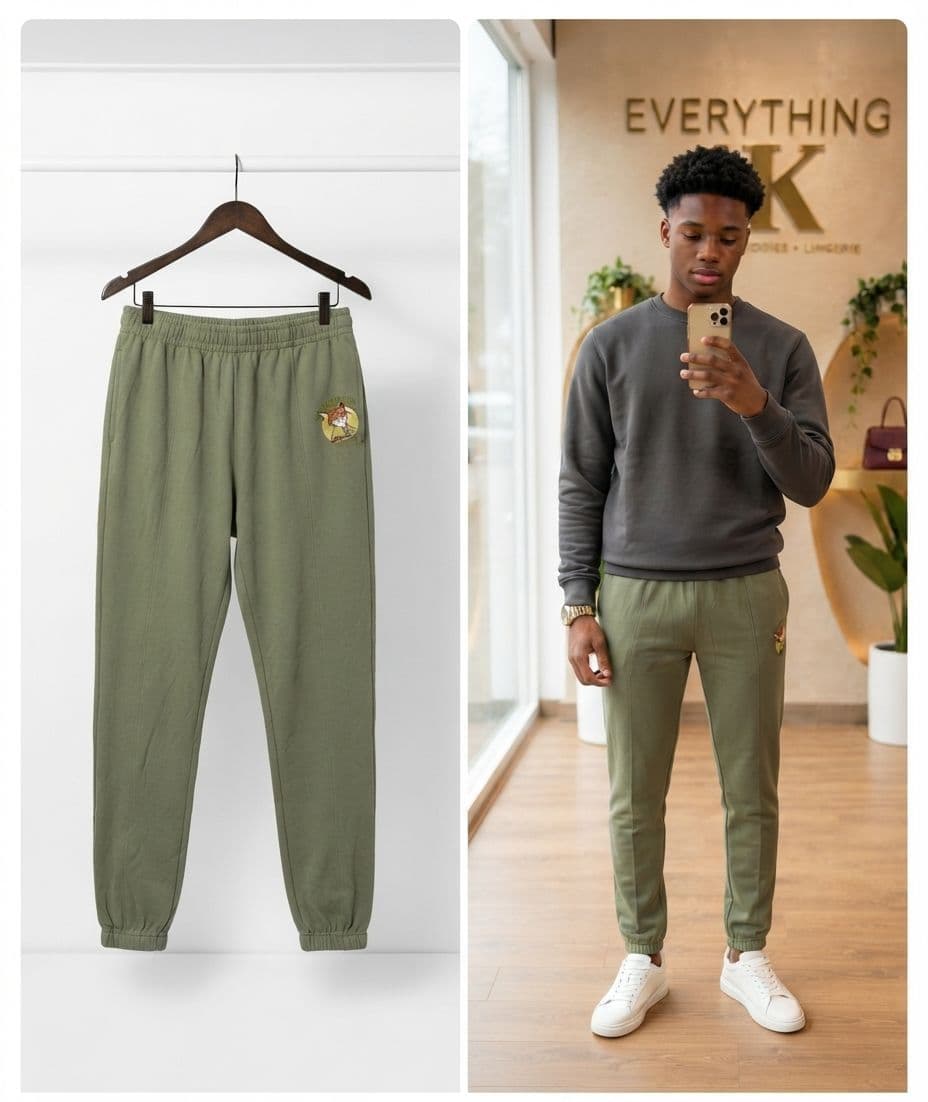Pre-loved Boys Mesh Drawstring Jogger Pants with Graphic Patch