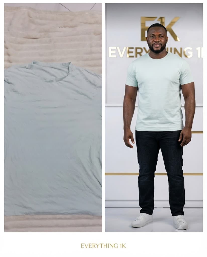 Essential casual Solid Crewneck Tee