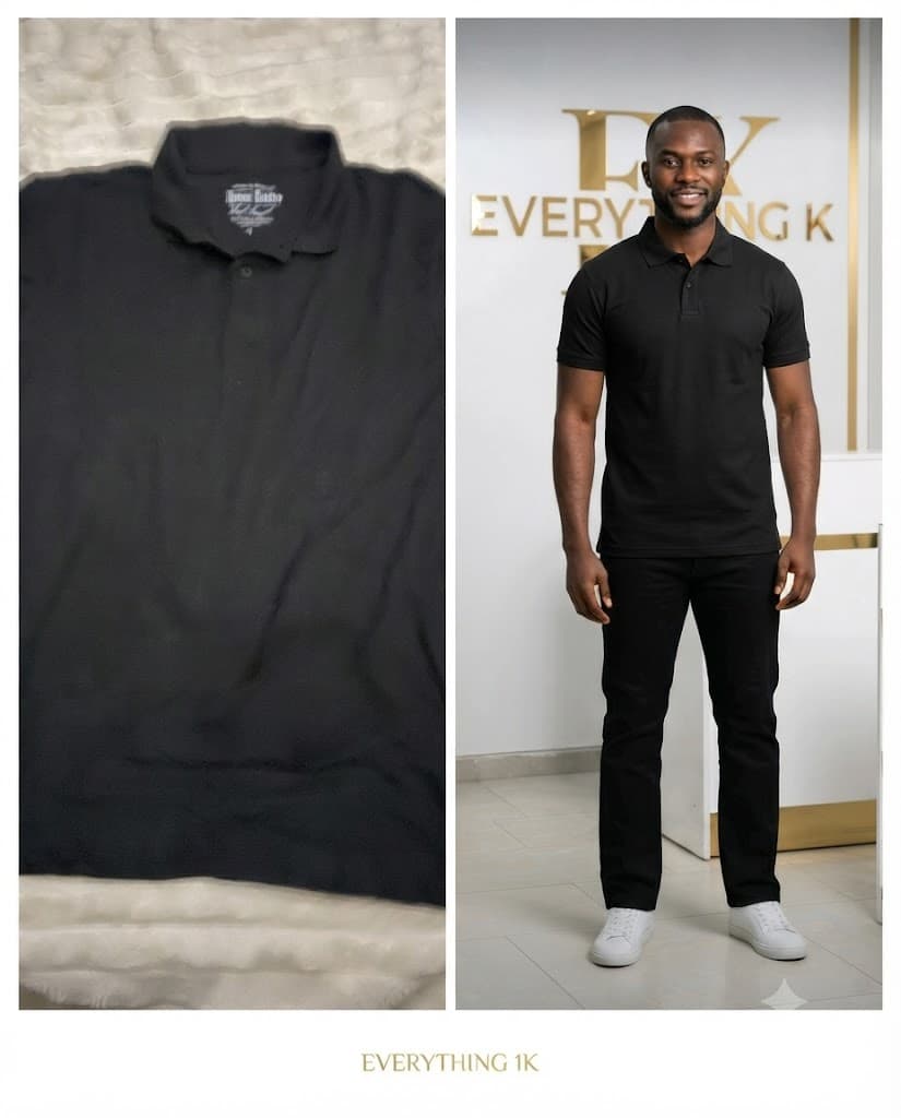 Classic Button-Placket Polo Shirt