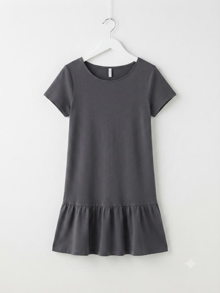 Pre-loved Girls Ruffle Hem Short-Sleeve Dress 12-15 years