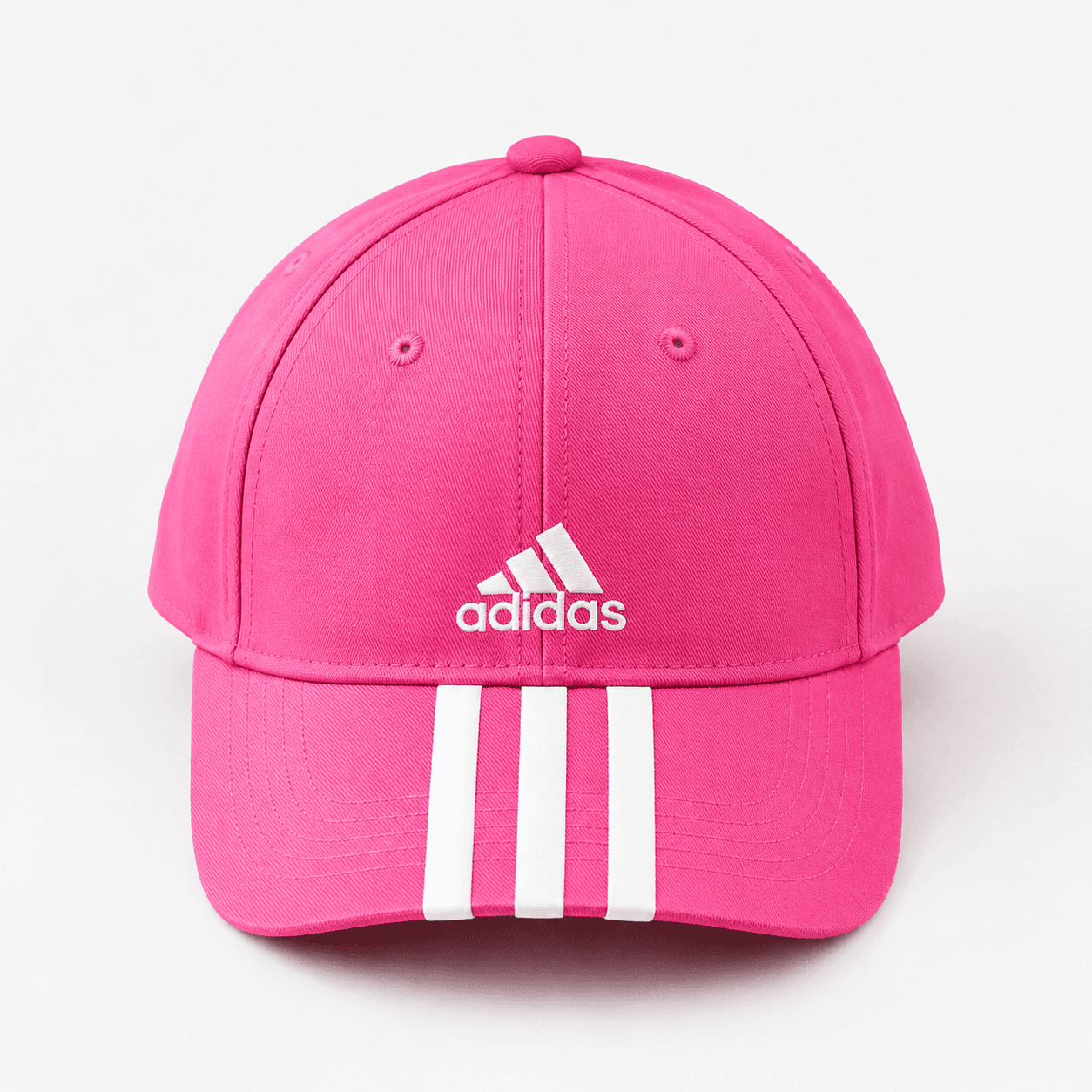 Bright Pink Adidas 3-Stripes Baseball Cap