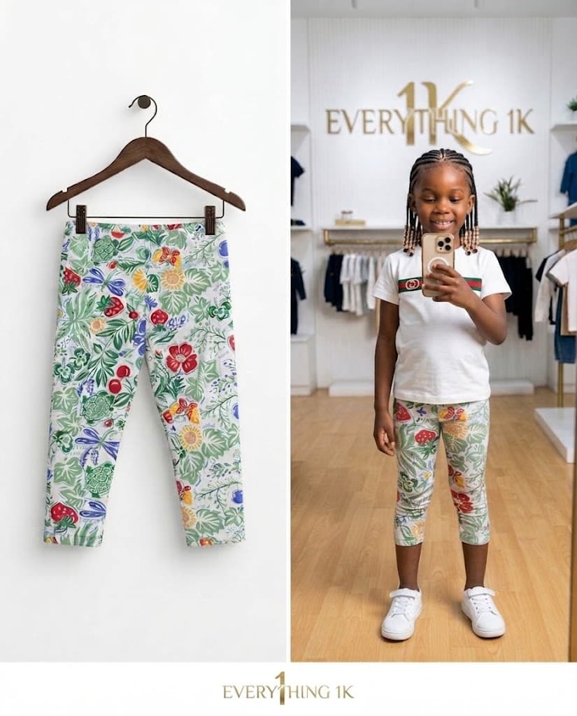 Pre-loved Botanical Print Leggings 2-4 years