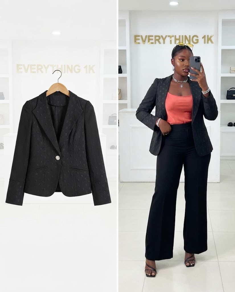 Subtle Monogram Jacquard Blazer