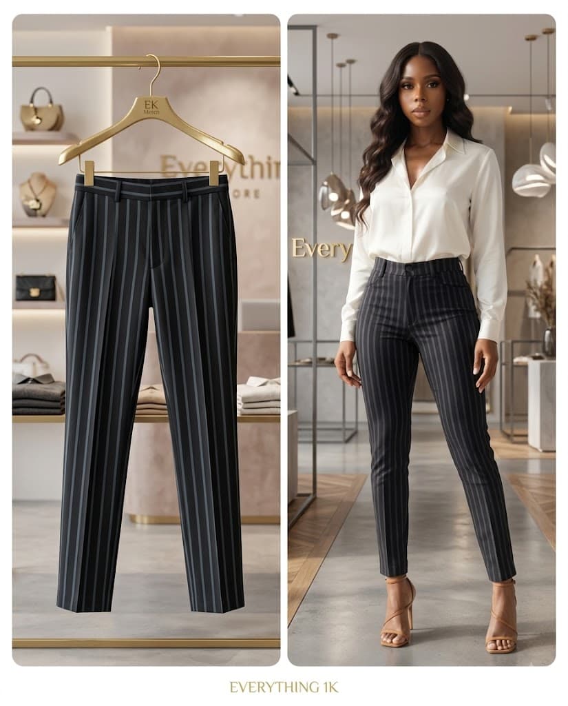 Tailored Pinstripe Trousers