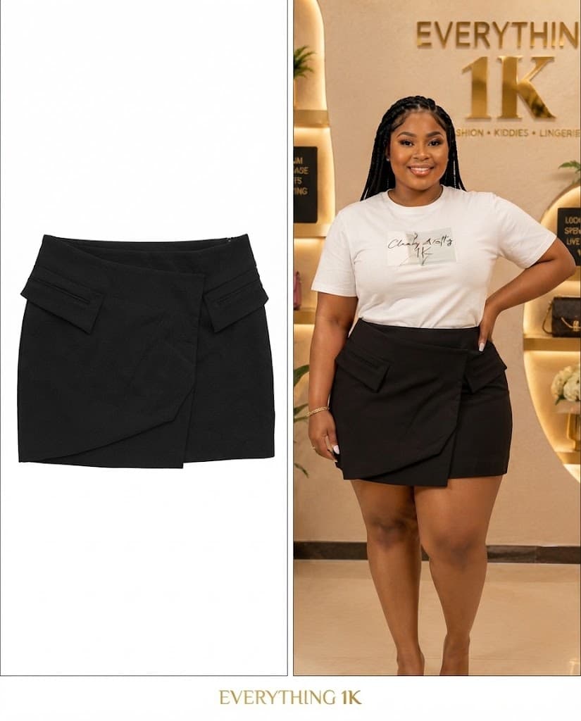 Classic Black amMini Skirt